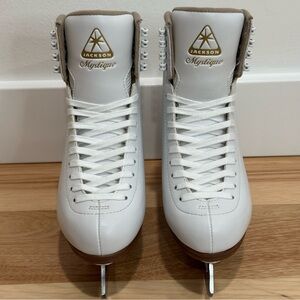 Jackson Ultima Mystiques JS1490 Ladies Women White Figure Ice Skates Size 5